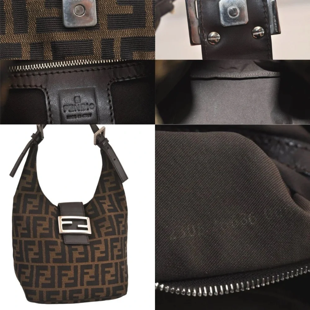 Repurposed cuff bracelet from authentic FENDI bag